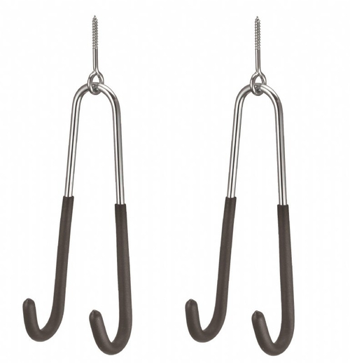 Держатель вело 6-230050 YC-27S крюки для "подвешивания" велосипеда, КРЕПЛЕНИЕ К ПОТОЛКУ, грузоподъемность до 25кг, с крепежом, черный, 2шт BIKEHAND