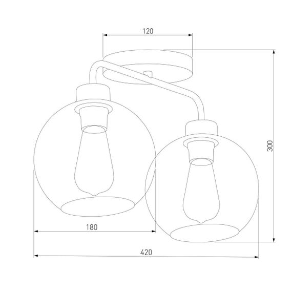 Потолочная люстра TK Lighting 4021 Bari