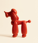 Фигура – Пудель керамический, красный | Александра Маврина