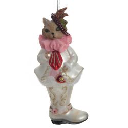 GAEM Украшение новогоднее "Кот", L6,5 W5,5 H13 см, 4в.