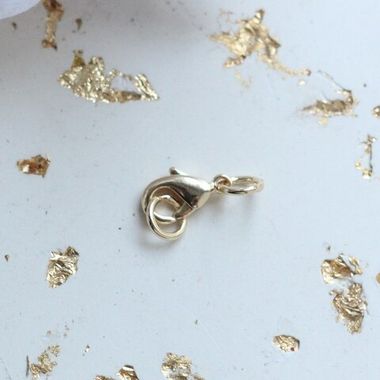 УЦЕНКА!!! Замок карабин, 10*5 мм, позолота У009