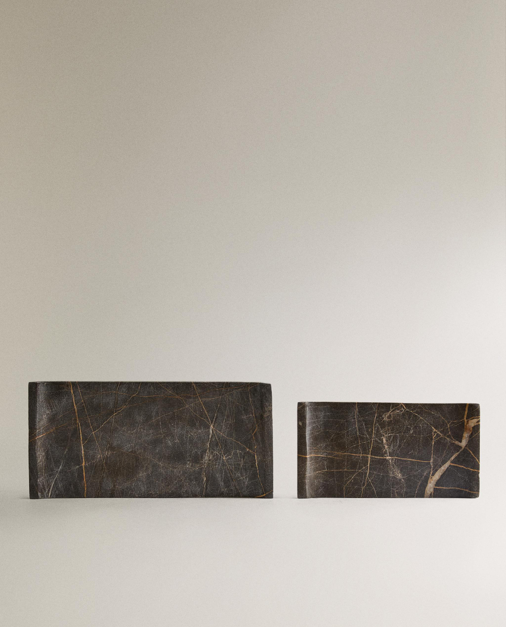 Zara Home Поднос из мрамора, цвет коричневый, 20 см