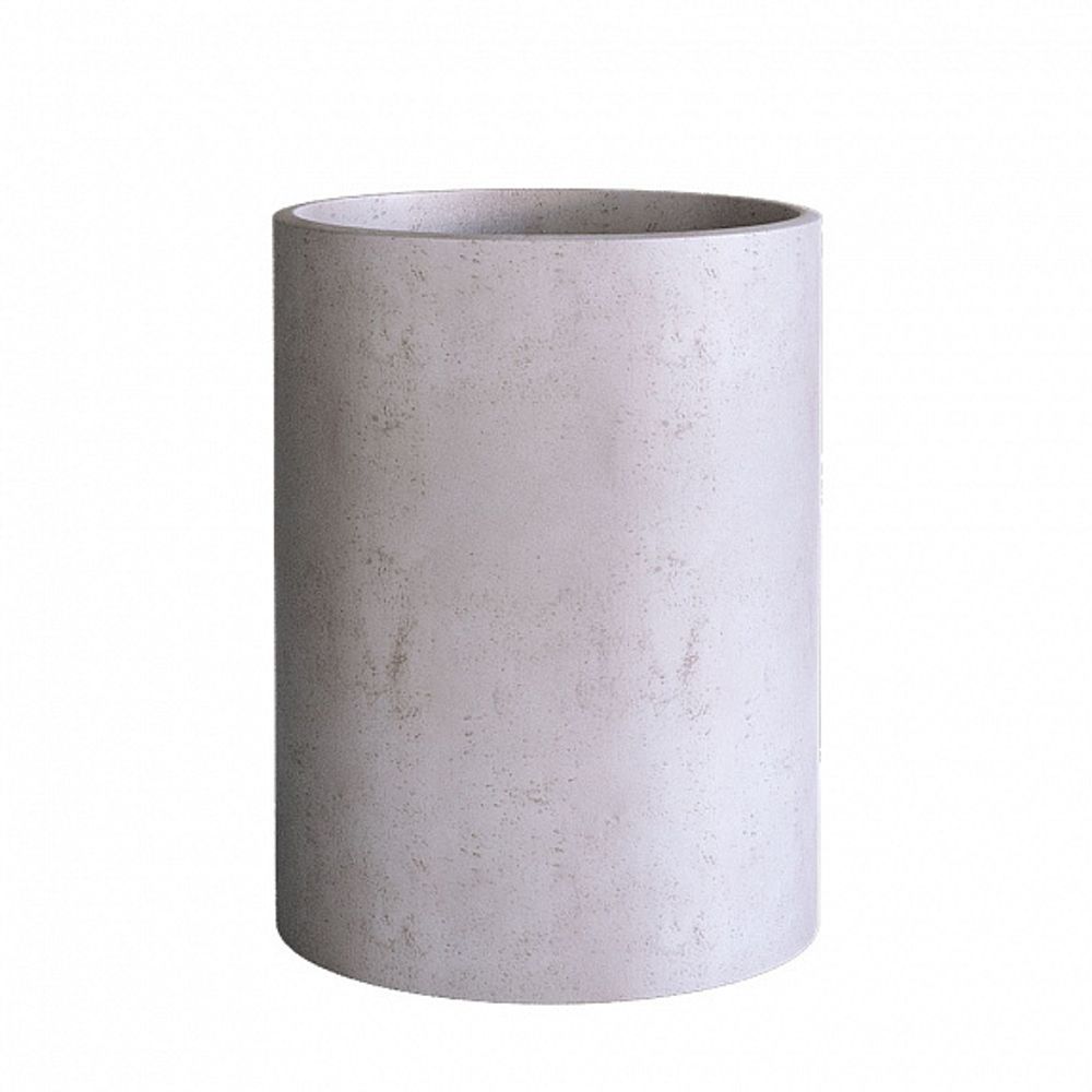 Кашпо CYLINDER CONCRETE WHITE D30 H60