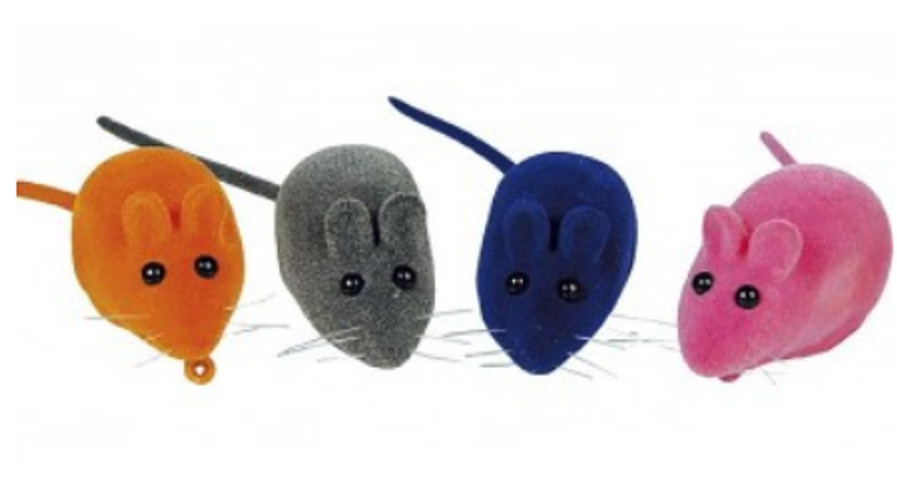 Игрушка д/кошек Мышь-пищалка 65мм (3850)