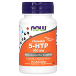 NOW Foods, 5-HTP, натуральный цитрус, 100 мг, 90 жевательных таблеток