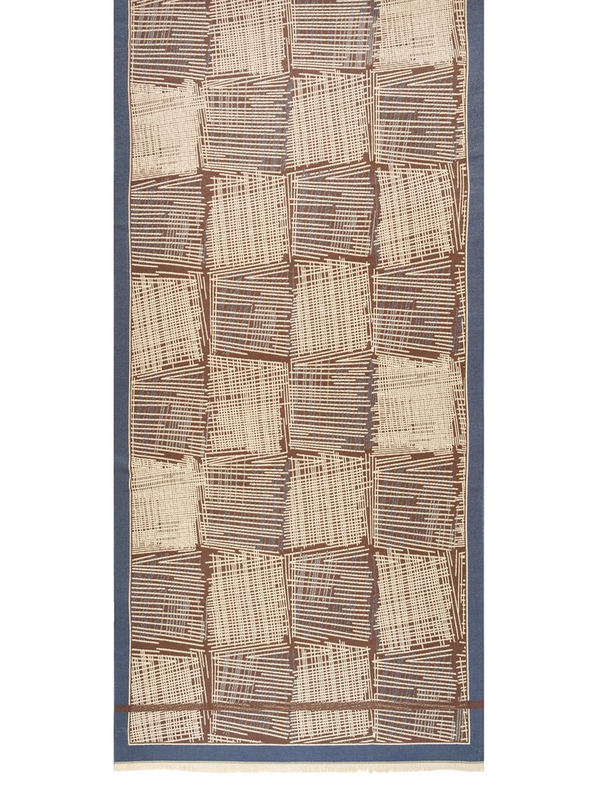 Палантин LG33-968-11, коричневый