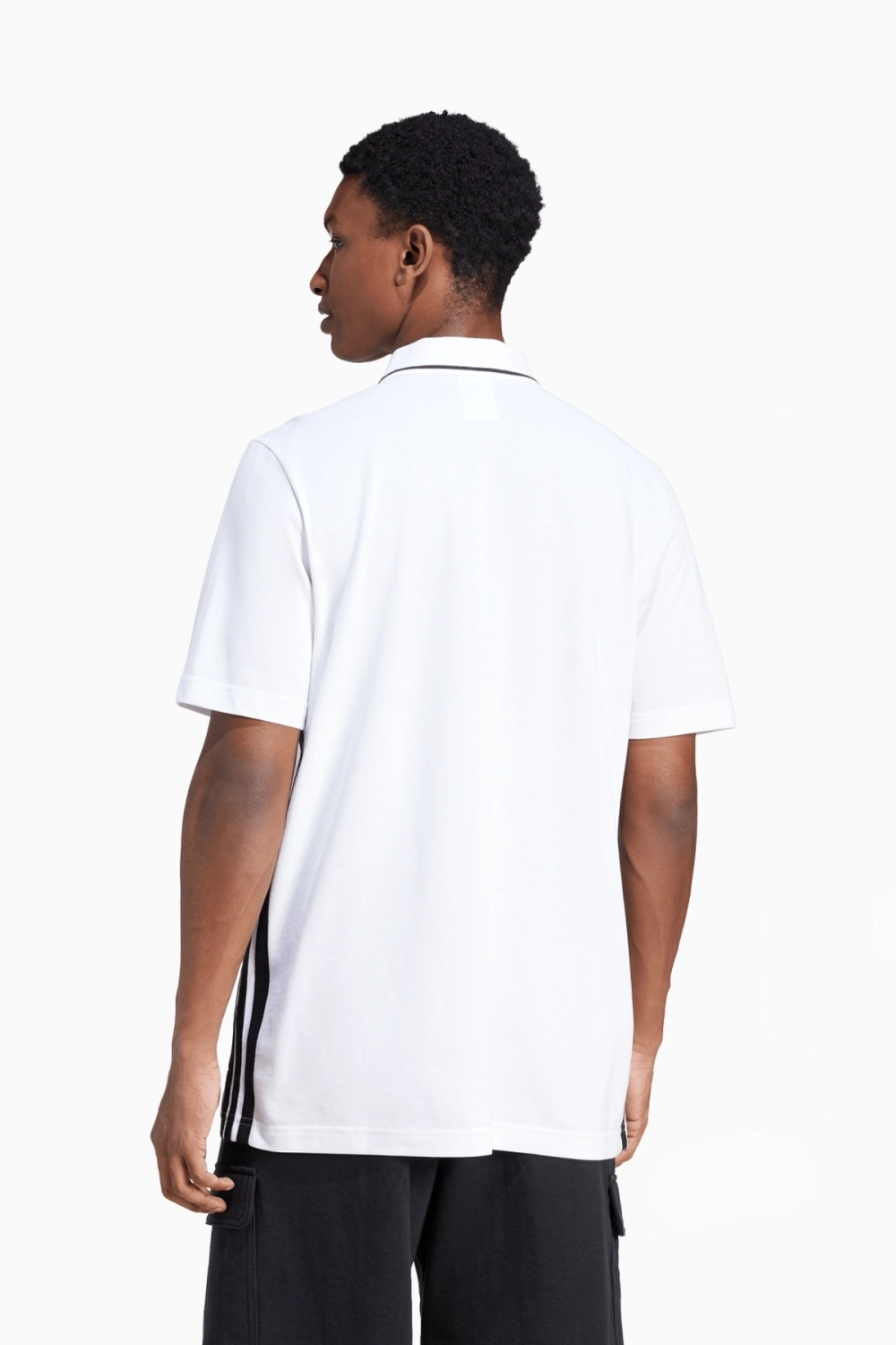 Футболка adidas Essentials Pique 3-Stripes Polo - белый