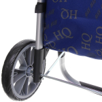 Тележка хозяйственная с сумкой (100*40*35см, колеса 21см,грузоподъемность до50 кг) HQ синяя