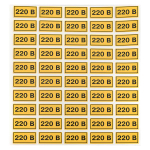 Наклейка "220В" (20x40) EKF PROxima (100.00 шт.)