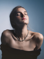 Колье теннисное Larme light yellow