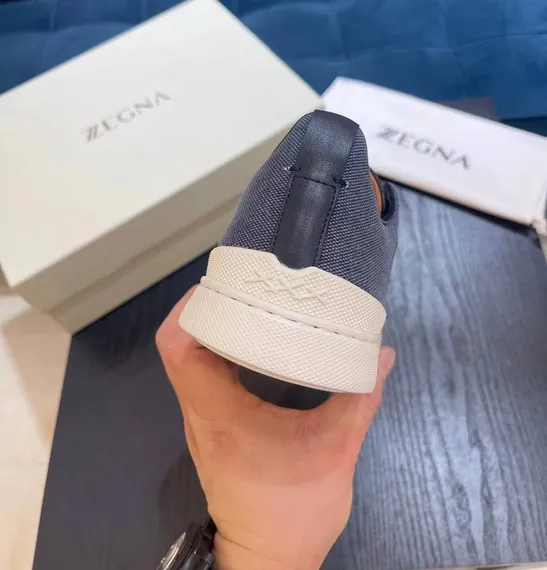 Кеды ZEGNA Triple Stitch, синие