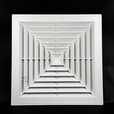 Пластиковая потолочная решётка диффузорного типа 600x600