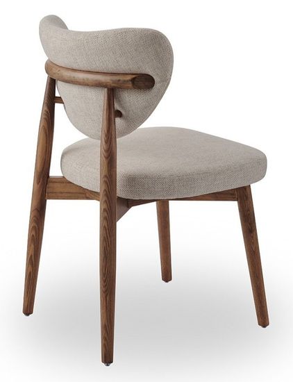 Стул TS-3 / бежевый /цвет орех/ массив ясеня