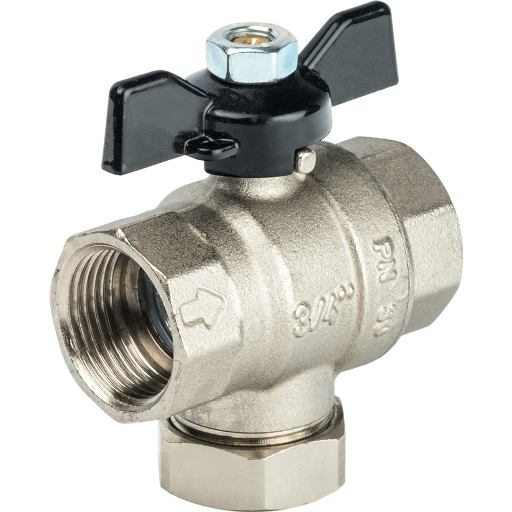 Шаровой кран с фильтром  3/4