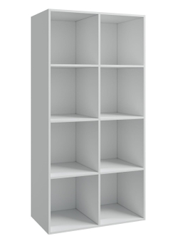 Стеллаж Париж, 8 секций, белый