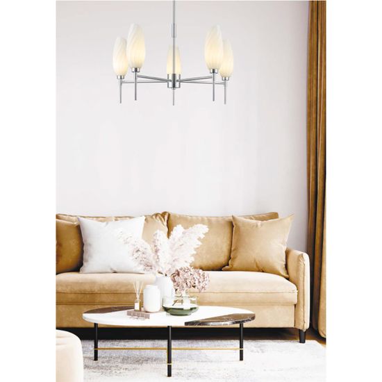 6519/5C MODERNI LN23 000 хром Люстра потолочная G9 5*40W 220V SHIVON