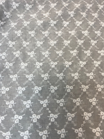 Ткань Батист натуральный хлопок 100%с вышивкой (Италия) ш-140см цена за 1м