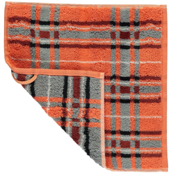 Полотенце 80х150 Cawo Noblesse 1062 Check оранжевое