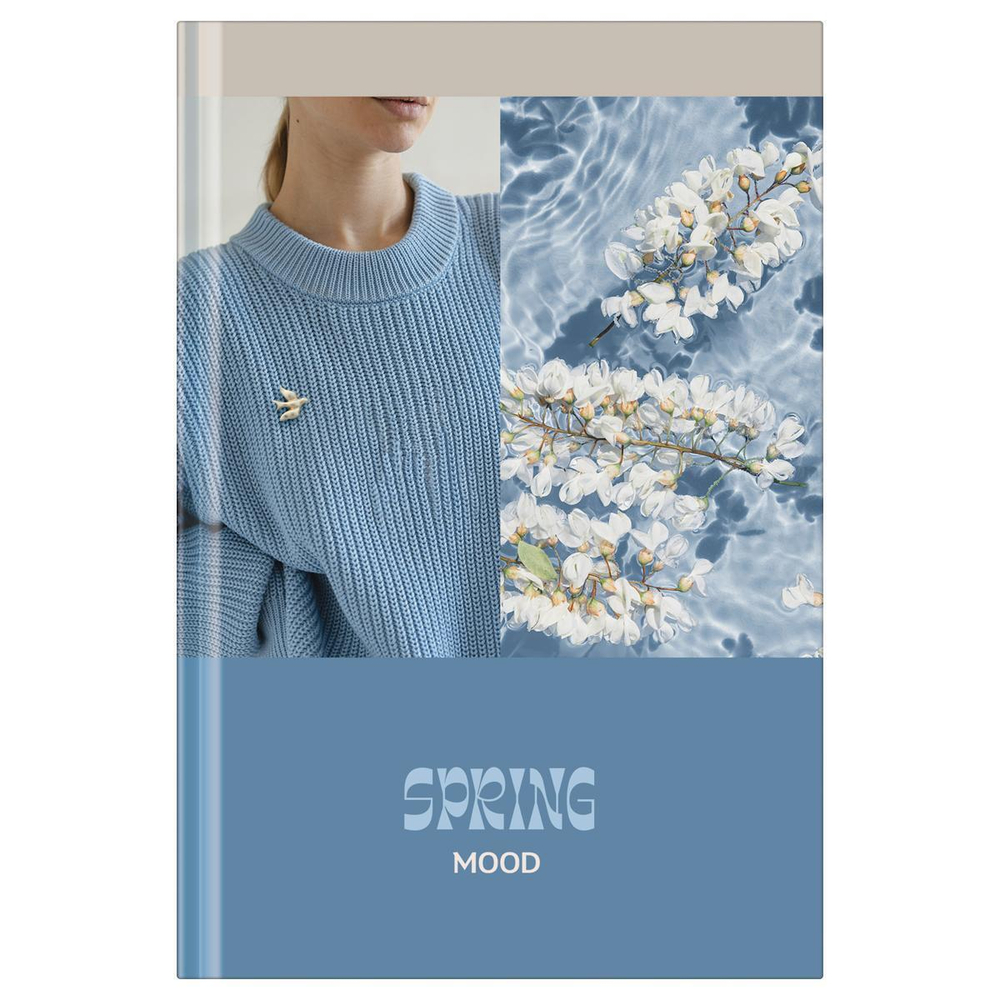 Записная книжка 64л А6 soft-touch ламинаци,"Stylish&laconic" (BG)