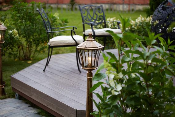 Уличный светильник Elektrostandard Virgo F черное золото a031929