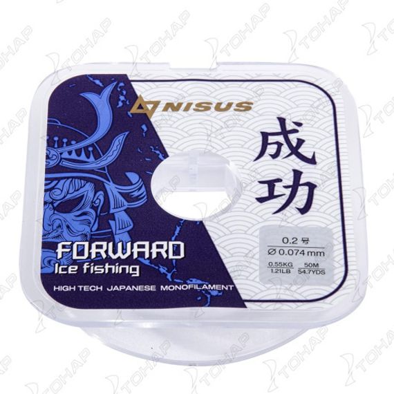 Леска FORWARD ICE FISHING 0,074mm/50m Nylon Transparent (N-FIF-0.074-50) Nisus