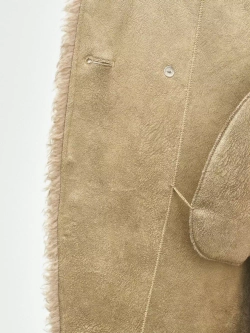 Шуба чебурашка тедди, оливковая, Северина