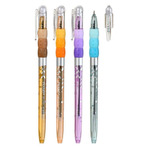 Ручка шариковая, масляная, Piano, синие чернила, цветной тонированный корпус с рисунком, 50 шт