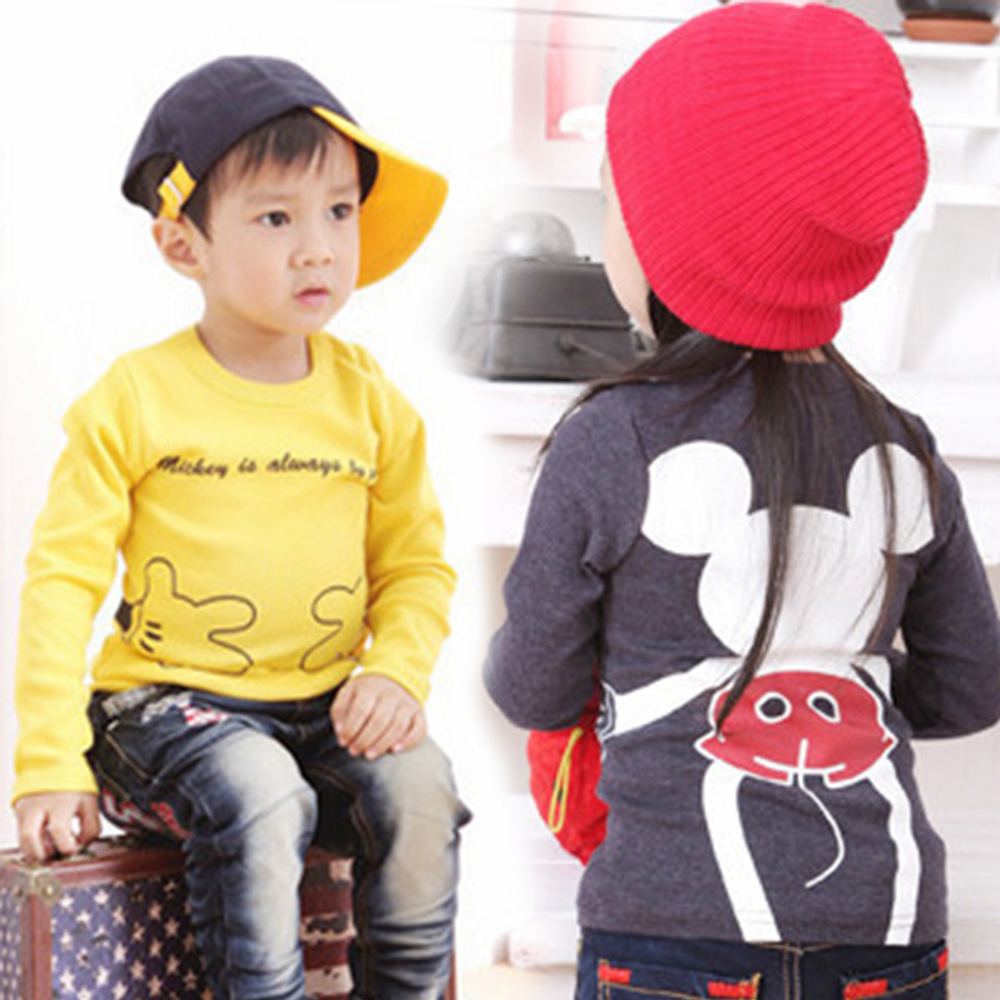 Лонгслив с изображением Микки Мауса и надписью