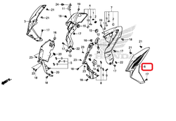 64410-MJE-D60ZA. SHROUD SET A, L. (WL) *TYPE1*