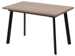 Стол М-City DISAUR Канзас 120 Дуб Кунео, Черный каркас