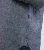 Льняная рубашка Liam BOSS BLACK - графитовый(50490340)