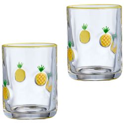 НАБОР СТАКАНОВ "FRUITY PINEAPPLE" ИЗ 2 ШТ. 400 МЛ