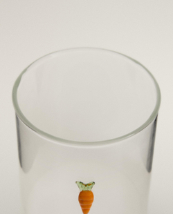Zara Home стакан из боросиликатного стекла, цвет оранжевый, 9.5 см