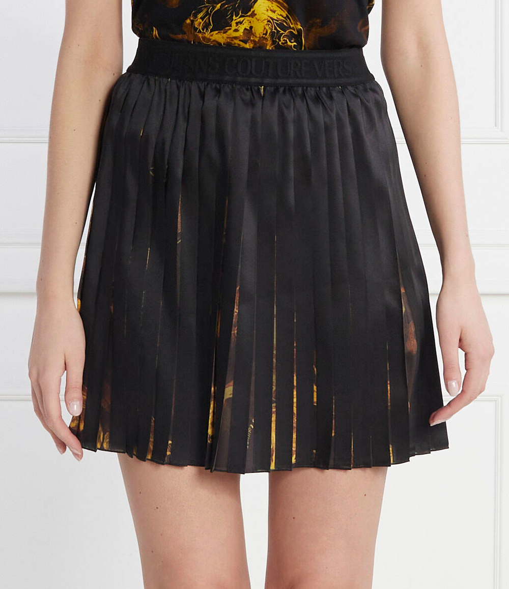 Сатиновая юбка Versace Jeans Couture - черный(76HAE811NS401)