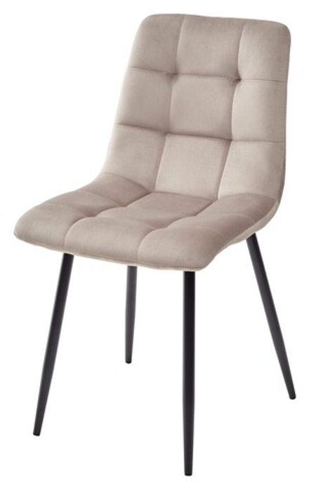 Стул CHILLI G062-13 кварцевый, велюр / черный каркас М-City