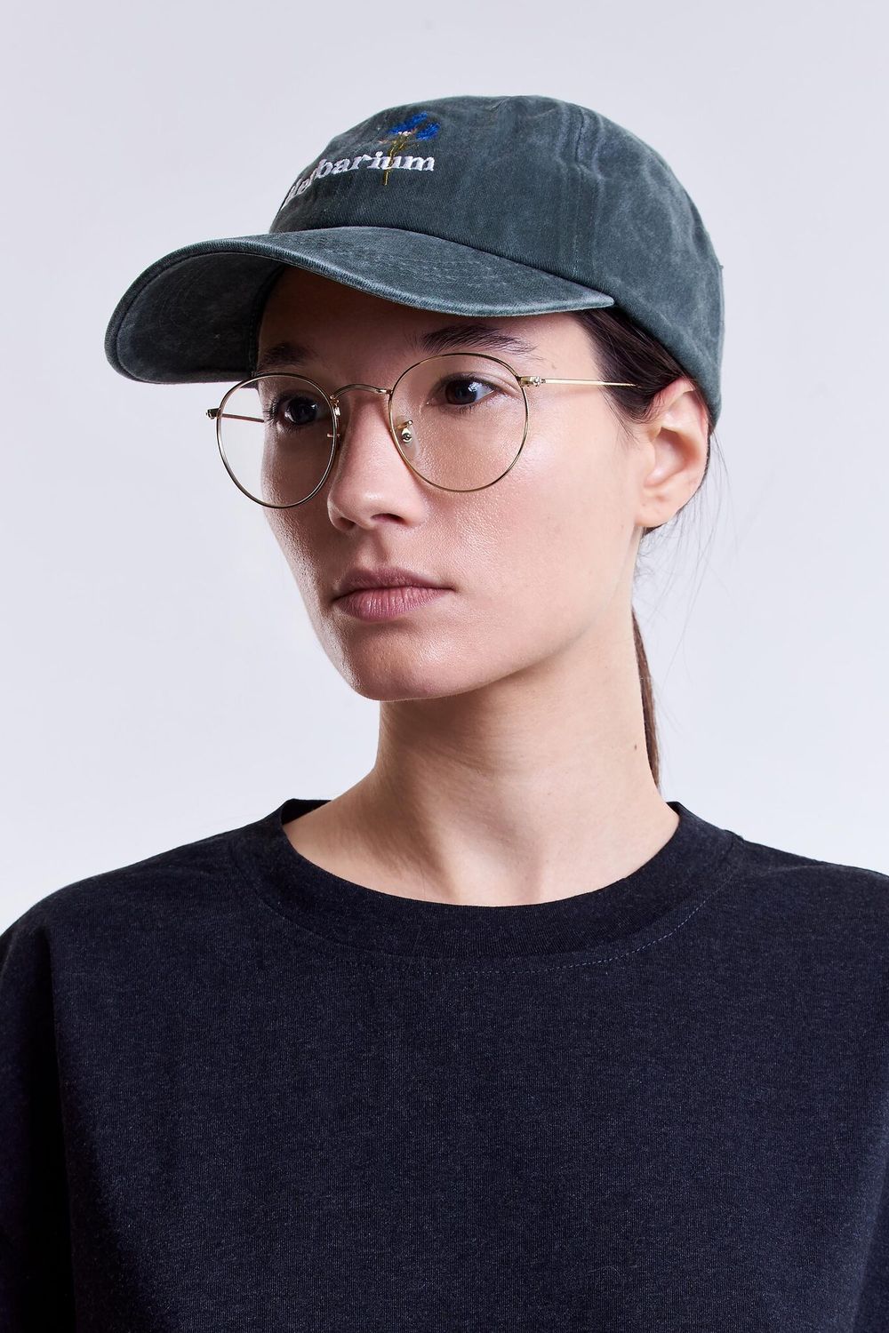 Кепка Гербарий Василек зеленая