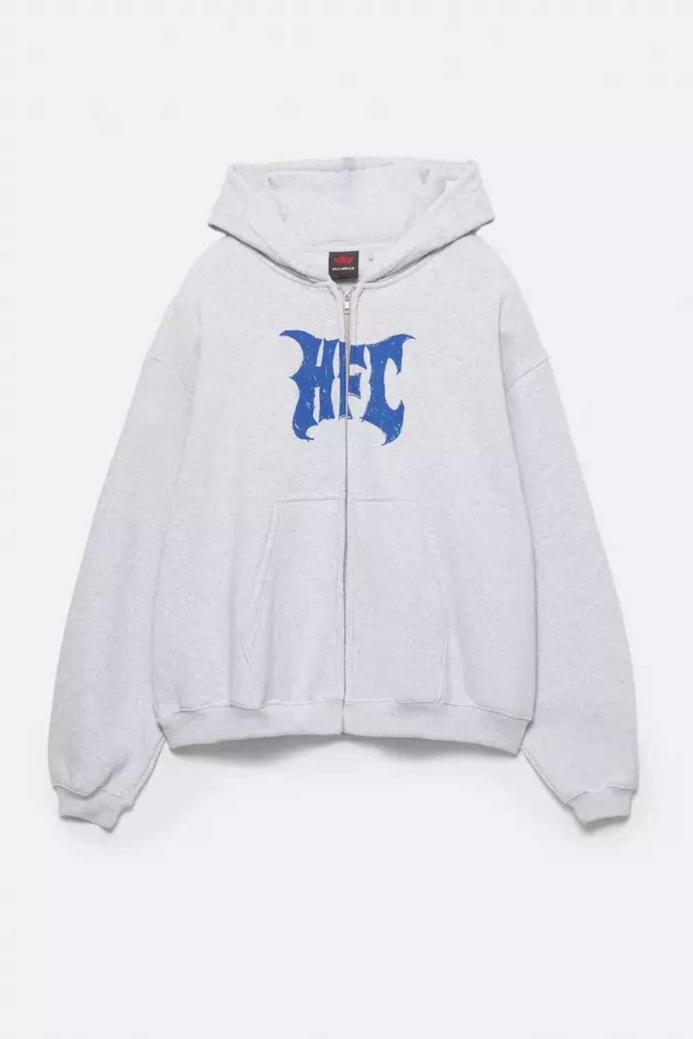 PULL&BEAR Толстовка с капюшоном HFC "Stranger Things", белый