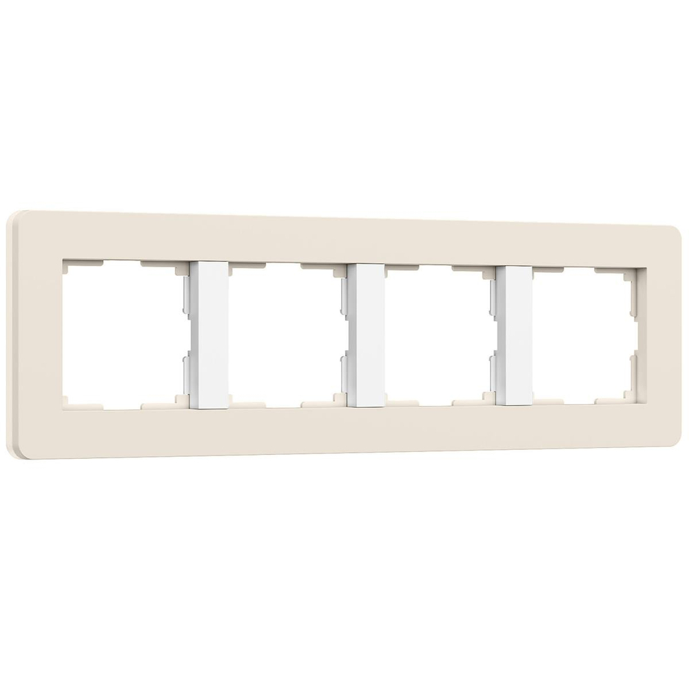 Рамка Werkel Split на 4 поста айвори/белый W0043066 4690389206092
