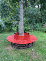 Скамейка стальная «Диван круглый»