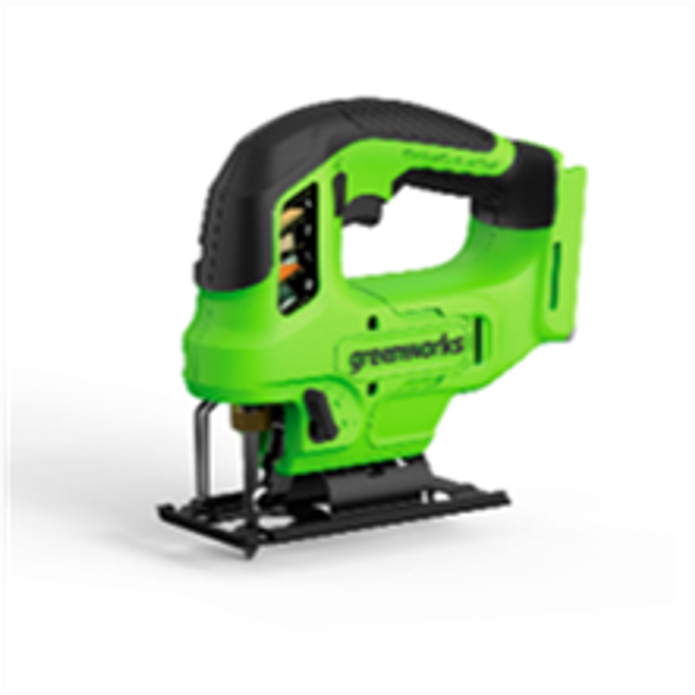 Лобзик Greenworks GD24JS90, 24V, бесщеточный, 90 мм, 0-3000/мин,LED, без АКБ и ЗУ (3601707)