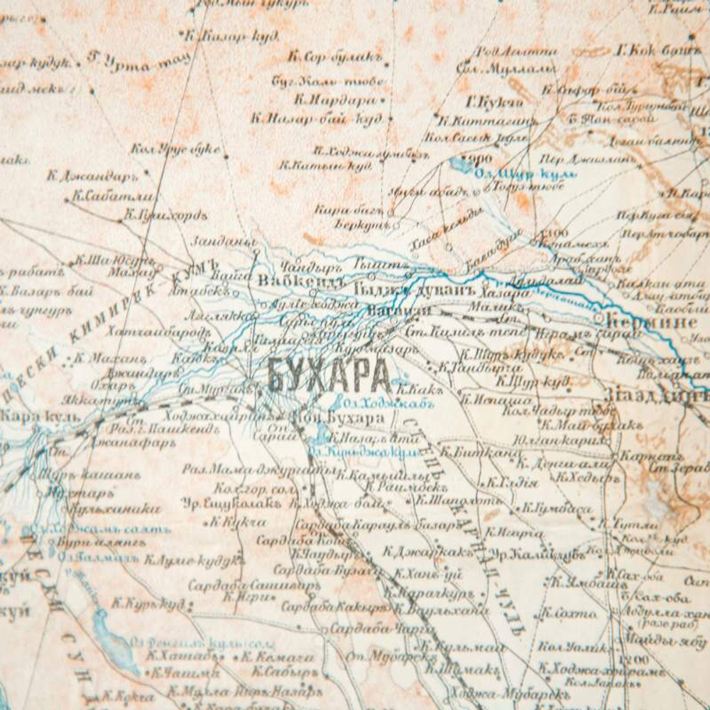Старинная карта Ташкента