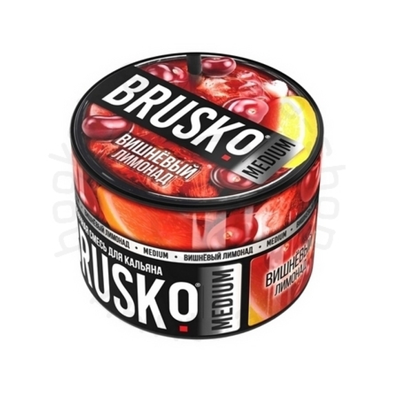 Бестабачная смесь для кальяна BRUSKO, 50 г, Вишневый лимонад, Medium (M)