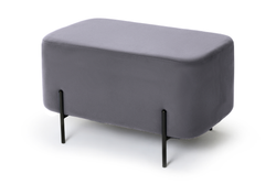 Пуф Gloria овальный Серый