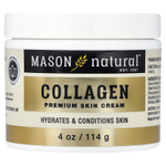 Mason Natural, крем для кожи с коллагеном премиального качества, груша, 114 г (4 унции)