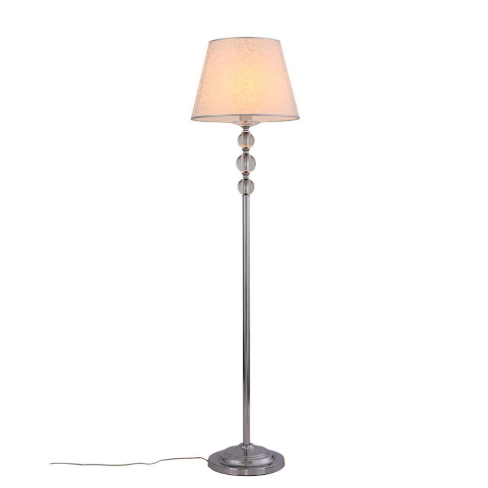 *SL176.105.01 Торшер ST-Luce Хром, Прозрачный/Белый, Хром E14 1*40W (из 2-х коробок)