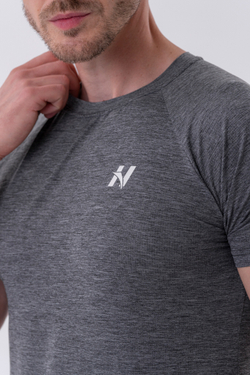 Мужская футболка Nebbia Lightweight Sporty T-shirt “Grey” 325 Grey