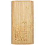 Портативное зарядное устройство Tulda из бамбука, 20,000 мАч