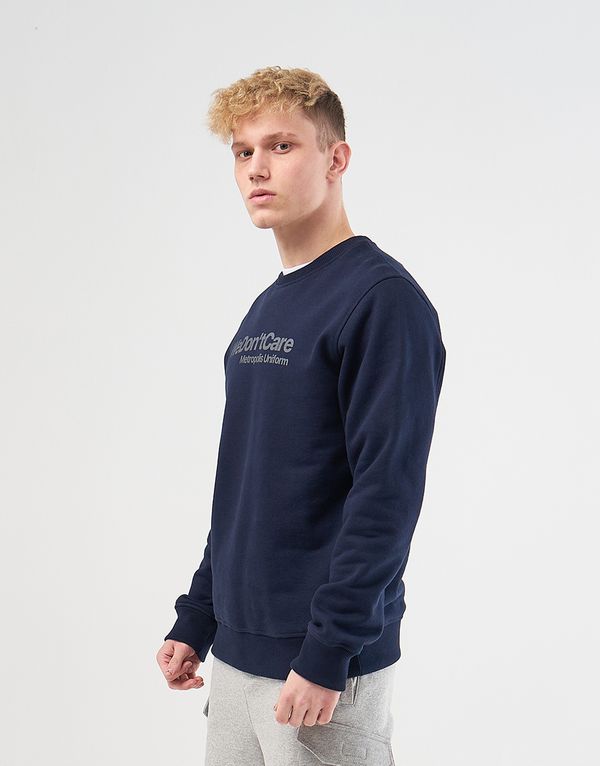 Толстовка We Don’t Care Basic Logo Sweatshirt Navy - фото 4