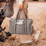 Сумка для мам BEABA дутая серая