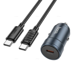 Автомобильное зарядное устройство для Type-C Hoco Z57 PD30W (metal grey)